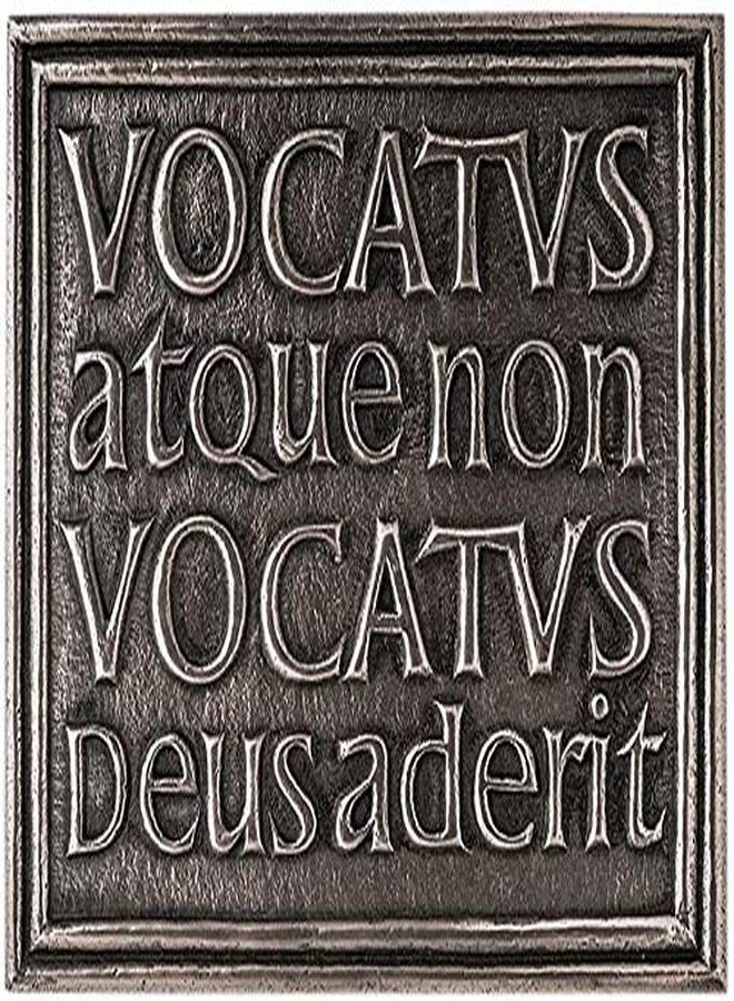 WILDGOOSE Wild Goose Studio Export Ltd. Celtic Vocatus Atque Non Vocatus Deusaderit Bronze Plaque Wall Art Home Decor - Image 2
